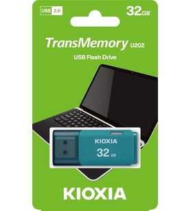 TransMemory U202 32GB USB Bellek – USB 2.0, Açık Mavi