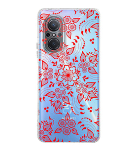 Huawei Nova 9 Se  Kamera korumalı Kapak Nostalji Desen Tasarımlı  Şeffaf Kılıf