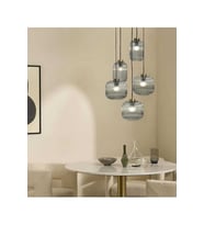 MYLİGHTS RUSTİK  BEŞLİ  CAMLI RUSTİK VİNTAGE AVİZE