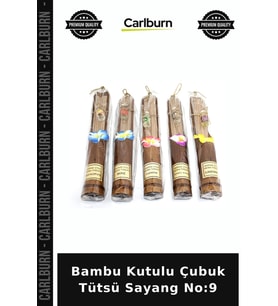Özel Üretim Aromaterapi Ev Dekorasyon Rahatlatıcı Hediye Bambu Kutulu Çubuk Tütsü Sayang No:9