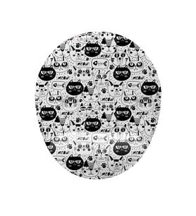 Kedi Desenli Bilek Destekli Mouse Pad
