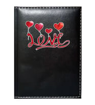 PROMOSYON DENİZİ  I LOVE YOU 5 GÖRSELLİ SİYAH RUHSAT KABI