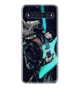 TCL 10L 10 Plus 10SE 20E 20SE 30SE L7 Kılıf Desemli Silikon Dog Guitar 1789