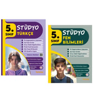 TUDEM YAYINLARI 5.SINIF STÜDYO TÜRKÇE - FEN BİLİMLERİ 2'Lİ SET