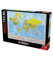 Anatolian Puzzle 700 XL Parça Dünya Siyasi Haritası 2703