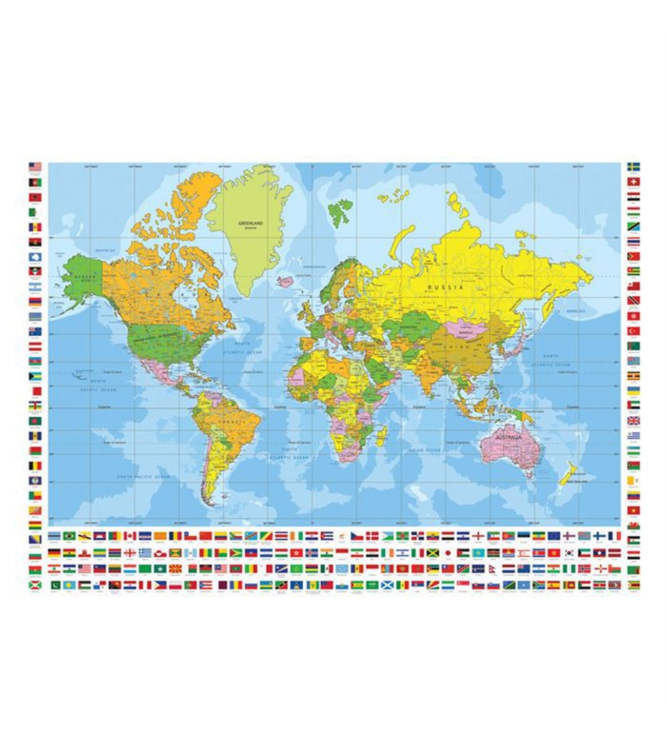 Anatolian Puzzle 700 XL Parça Dünya Siyasi Haritası 2703