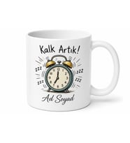 Sabahları Uyandırılamayan Kardeşe Özel Alarm Çizimli Kupa Bardak Hediye