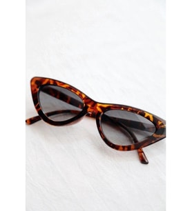 Mobgift Leopar Desenli Cat Eye Güneş Gözlüğü