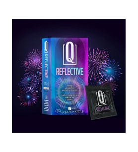 Q Reflective 6'lı Geciktiricili ve Tırtıklı Prezervatif