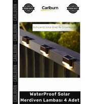 #Solar Güneş Enerjili Bahçe Aydınlatma Dış Mekan Lamba WaterProof Solar Merdiven Lambası 4 Adet