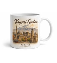 Kayseri Şehir Anısı Fotoğraflı Kupa Bardak Hatıra Hediye