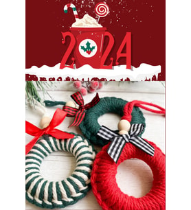 3'lü Handmade Renkli Yılbaşı Ağaç Süsü - Yılbaşı Süsü - Christmas Decor