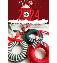 3'lü Handmade Renkli Yılbaşı Ağaç Süsü - Yılbaşı Süsü - Christmas Decor