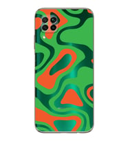 PrintiFy Huawei P40 Lite Uyumlu Kamera Korumalı Renkli Desen Tasarımlı Şeffaf Silikon Kılıf