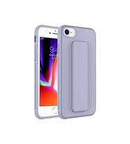 Apple iPhone 7 Uyumlu Kılıf Zore Qstand Kapak (Gri)