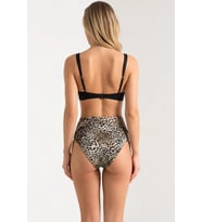 Kadın Bikini Takımı Regular Kalıp Balconette Kaplı Askılı Üst Yüksek Bel Slip Alt Örme Kumaş