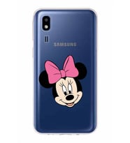 Samsung Galaxy A2 Core  Kapak Minnie Mouse Tasarımlı Şeffaf Silikon Kılıf