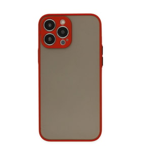 Apple İphone 15 Pro Kılıf Montreal Silikon Kapak - Kırmızı