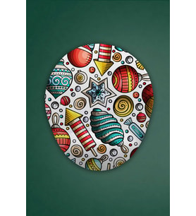 Yılbaşı Temalı Bilek Destekli Mouse Pad