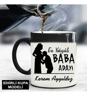 En Yakışıklı Baba Adayı Sihirli Kupa Bardak (STD)
