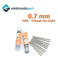 Matkap Ucu 0.7mm (HSS Yüksek Hız Çelik )