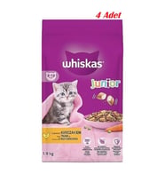 Whiskas Junior Tavuklu Yavru Kuru Kedi Maması 1.9 Kg*4 ADET