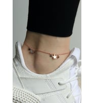 Yıldızlı 925 Ayar Gümüş Halhal - H002701
