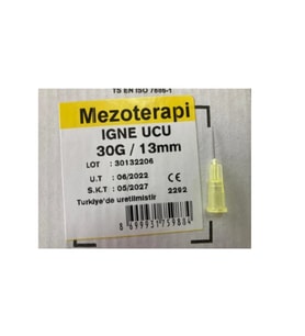 Genject Mezoterapi Iğne Ucu 30G 13MM 250 Adet