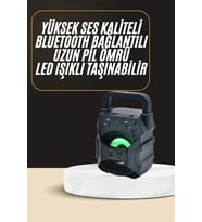 Bluetooth Hoparlör Android ve İOS Uyumlu Ses cihazı USB Girişli Taşınabilir