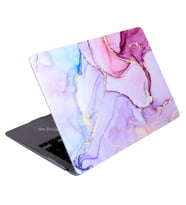 McStorey Macbook Air M1 ile Uyumlu Kılıf HardCase A1932 A2179 A2337 Marble15NL (Açık Pembe)