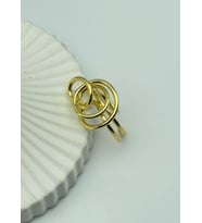 Çelik Gold Tasarım Ayarlanabilir Yüzük - 25yzk114