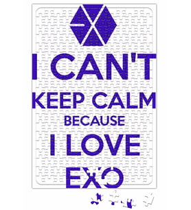 Exo i Cant Keep Calm Puzzle 240 Parça Yapboz