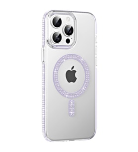 Joko Apple İphone 15 Pro Move Taşlı Magsafe Kapak - Lila