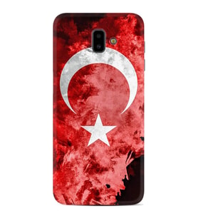Samsung Galaxy J6 Plus Kılıf Desenli Silikon Güzel Kılıf Şanlı Türk Bayrağı 1315