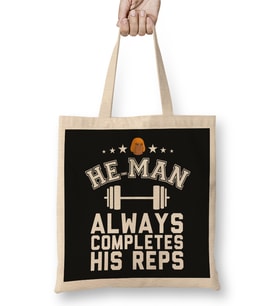 He Man Always Completes His Reps Masters Of The Universe Bez Çanta Uzun Saplı