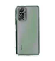 Note 10 Pro Kılıf  Lensli  - Yeşil