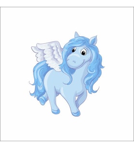 Sevimli Unicorn Sticker 1 Duvar Sticker 30x25 CM