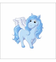 Sevimli Unicorn Sticker 1 Duvar Sticker 30x25 CM