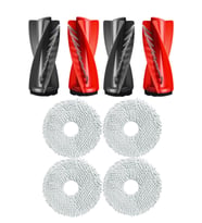 Roborock QRevo C Uyumlu 2 Adet Ana Fırça 4 Adet Mop Fiber Paspas