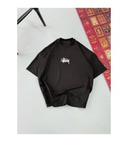 Erkek Baskılı Oversize T-shirt - Siyah
