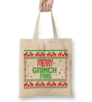 Merry Grinch Mas Bez Çanta Uzun Saplı