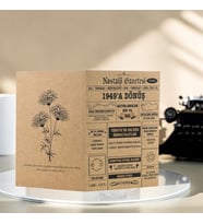 1949 Kraft Kutlama Kartı - Doğum Günü Kartı - Yıl Dönümü Kartı - Nostalji Gazetesi