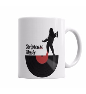 Striptease Music Müzik Kupa Bardak Porselen