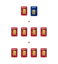 Nadir Gold 24 Ayar 11,5 Gram Külçe Altın (1 Adet 2,5 Gram Külçe Altın + 9 Adet 1 Gram Külçe Altın )