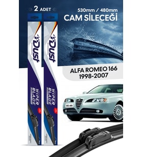 Alfa Romeo 166 Silecek Takımı 1998-2007 Uyumlu 530MM/480MM