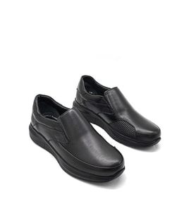 Kindep Air Flex Kemik Çıkıntılı Hakiki Deri Günlük Comfort Erkek Ayakkabı SİYAH