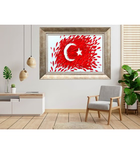 Gümüş Çerçeveli dekoratif Tablo as1646