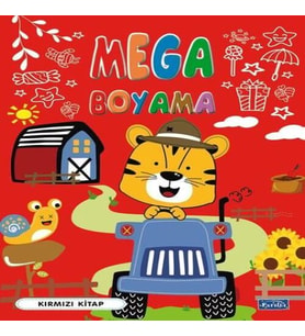 Mega Boyama Kırmızı Kitap