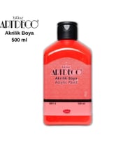 ARTDECO KIRMIZI RENK AKRİLİK BOYA 500 ML