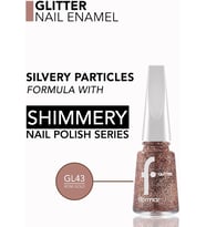 Yoğun Simli Şeffaf Oje - Glitter Nail Enamel - GL043 Rosegold-8682536050005